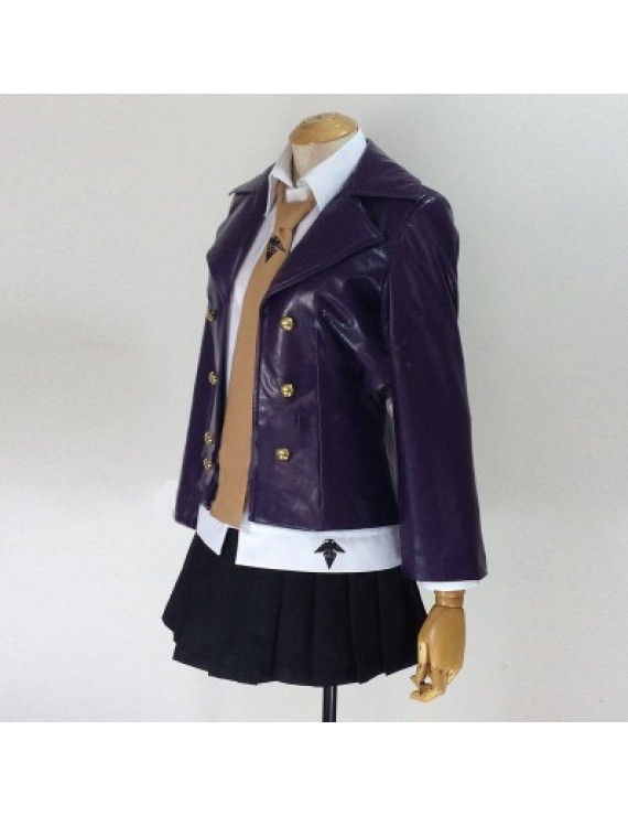 Danganronpa Kyoko Kirigiri Anime Cosplay Costume PU leather Party Costume