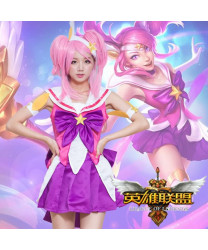 The Lady Of Luminosity Star Guardian Lux Cosplay Costume League Of Legends 