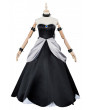 Super Mario Bros Bowsette Princess Bowser Black Dress Cosplay Costume