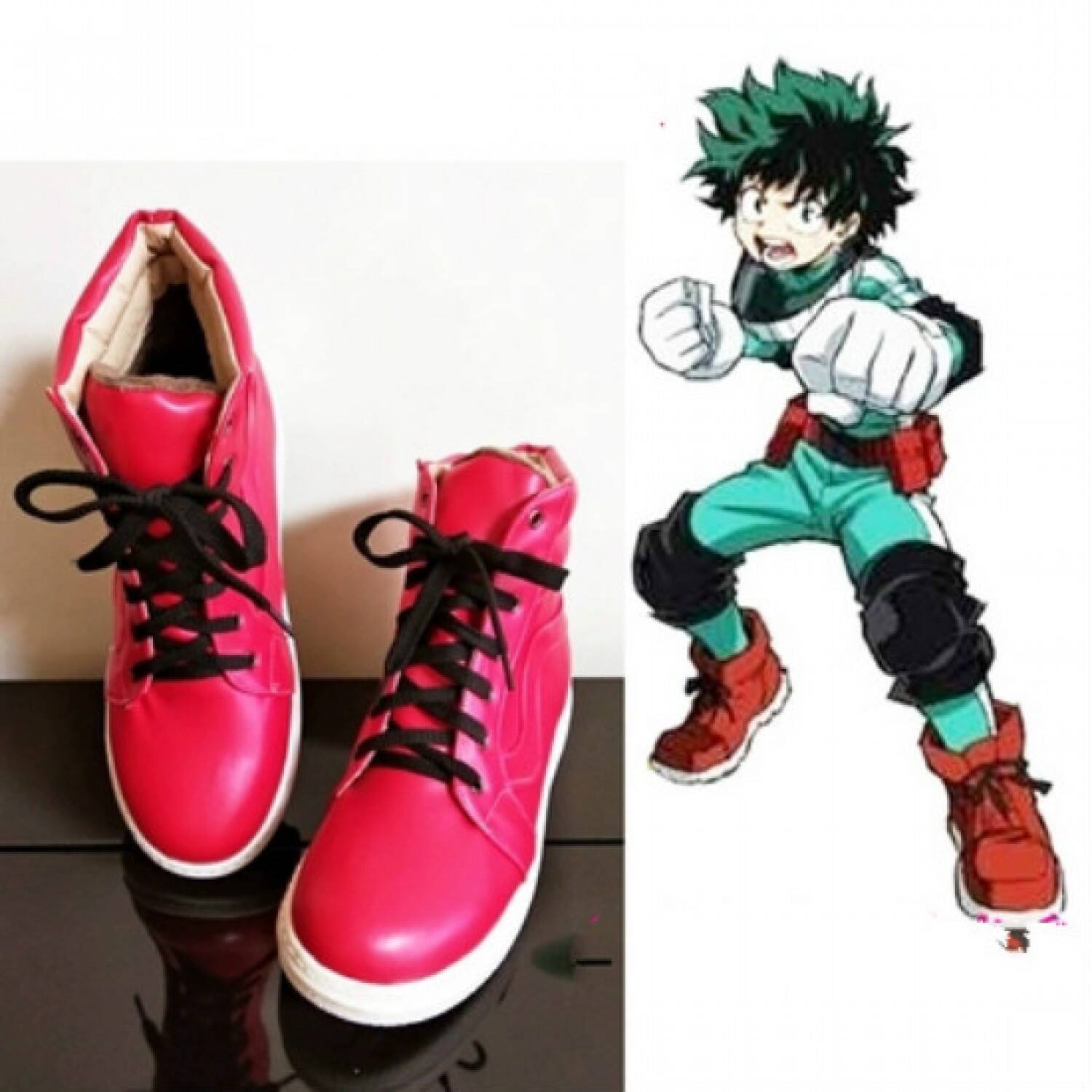 red nike shoes deku