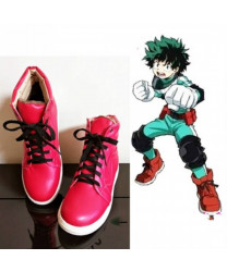 My Hero Academia Midoriya Izuku Deku Red Shoes Cosplay Shoes Boots