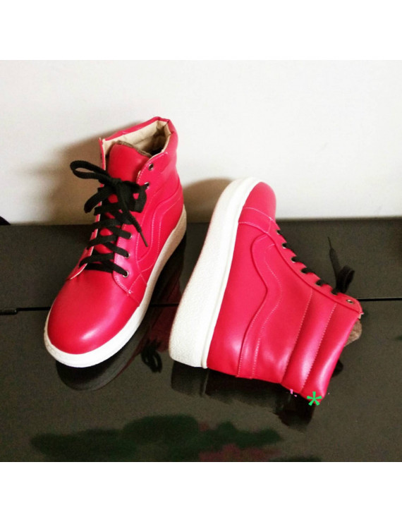 Cosplay Boots for My Hero Academia Midoriya Izuku Deku Red PU Shoes ...