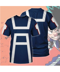 My Hero Academia Deku Midoriya Izuko Cosplay Costume Unisex T-shirt