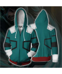 My Hero Academia Hoodies Izuku Midoriya Deku Zip Up Hoodie