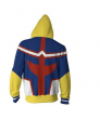 My Hero Academia Casual Zipper Hoodie Sweatshirt All Might 3D Printing