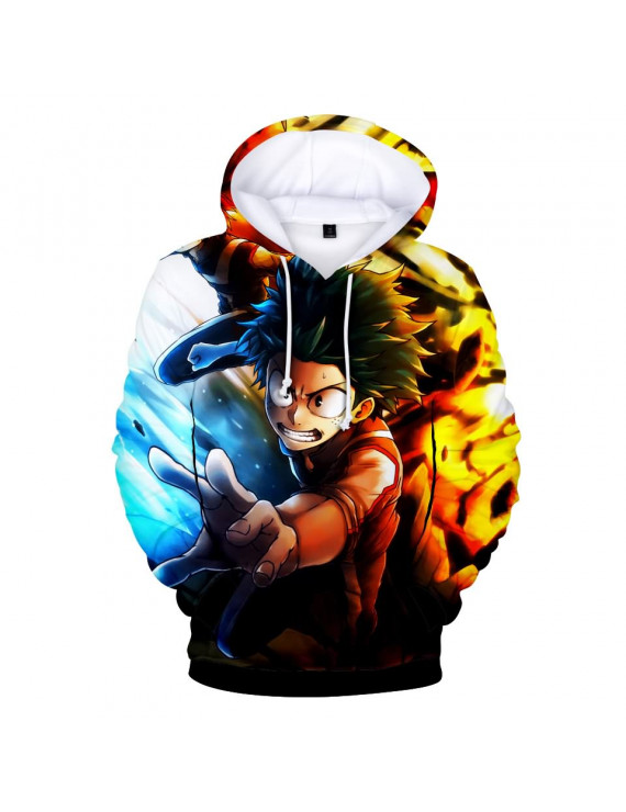 My Hero Academia Midoriya Izuku 3d Print Hoodies Jacket Long Sleeve