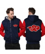 Naruto Akatsuki Thick Hoodies Cotton Print Hoody Sweatshirt Jacket