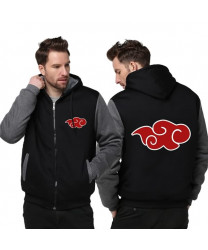 Naruto Akatsuki Thick Hoodies Cotton Print Hoody Sweatshirt Jacket