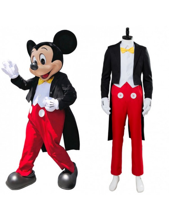 Mickey Mouse Dinner Suit Tuxedo Cosplay Costume