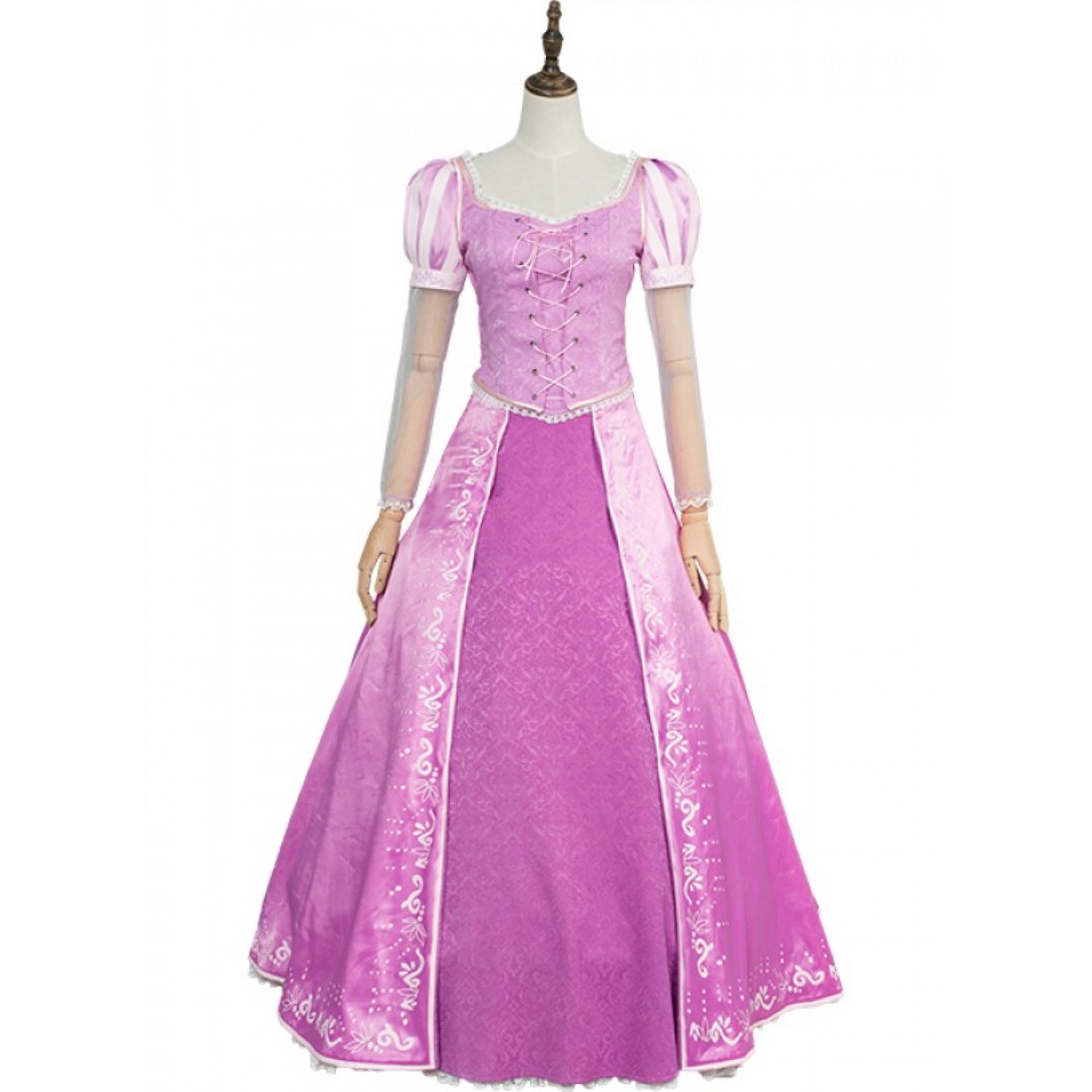 Disney Tangled Rapunzel Princess Rapunzel Long Dress Cosplay Costume