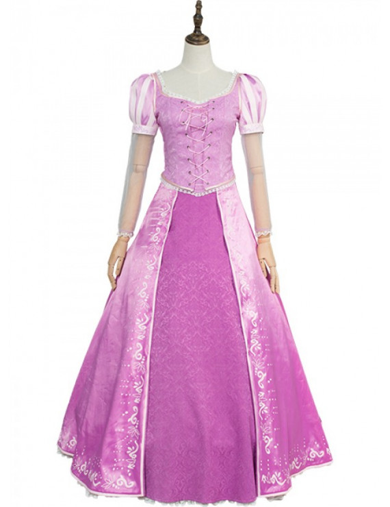 Tangled Rapunzel Princess Rapunzel Long Dress Cosplay Costume
