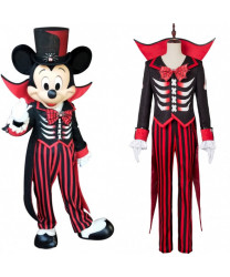 Mickey Mouse Suit Tuxedo Black Red Cosplay Costume