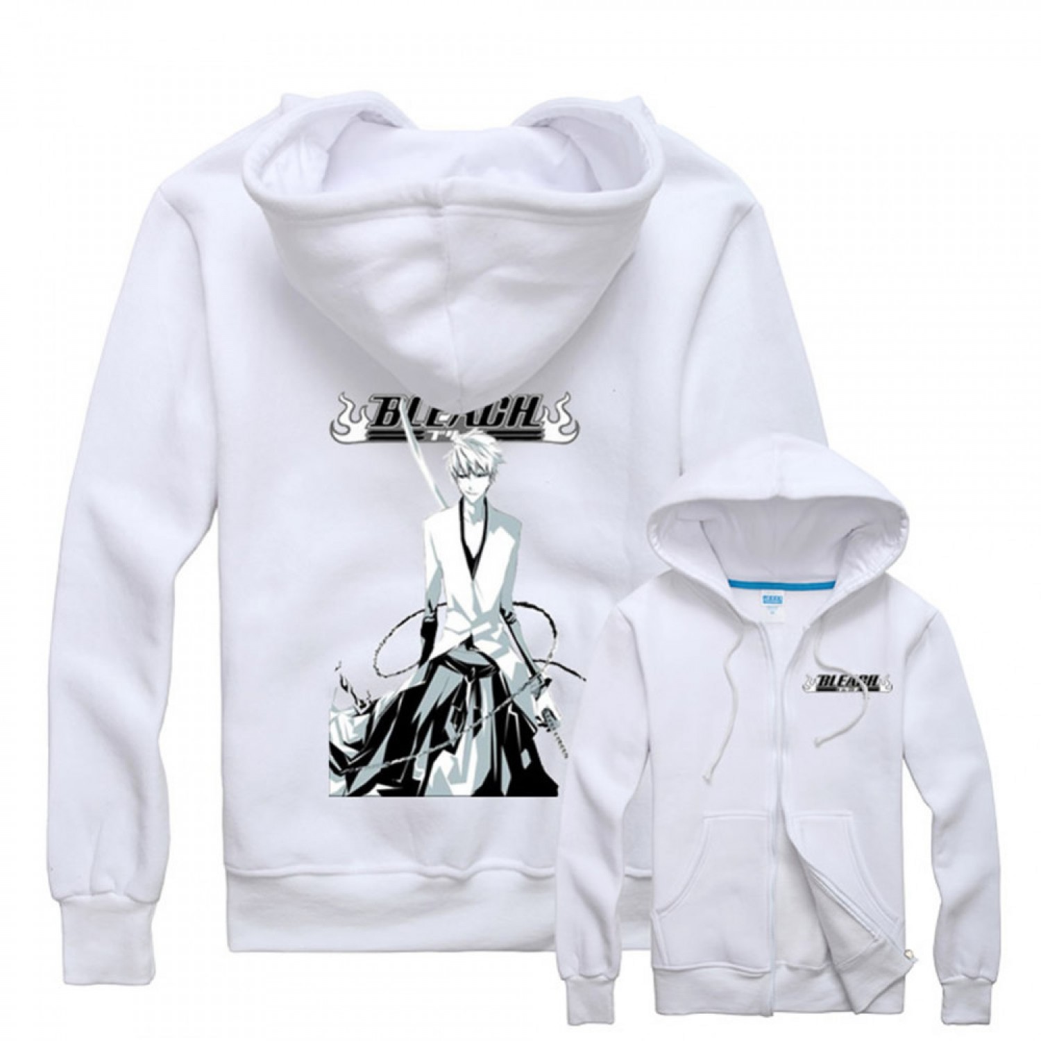 bleach zip up hoodie