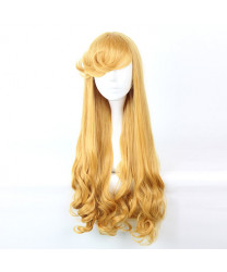 Sleeping Beauty Aurora Princess Long Curly Cosplay Wig