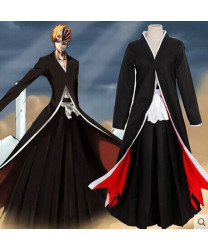 Bleach Kurosaki Ichigo Anime Cosplay Costume With Mask