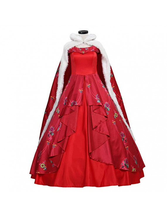 Elena of Avalor Princess Dress With Cloak Cosplay Costume
