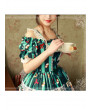 Cotton Lace Classic Lolita Short Sleeve Dress Magic Tea Party Sweet Christmas Party Dress