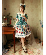 Cotton Lace Classic Lolita Short Sleeve Dress Magic Tea Party Sweet Christmas Party Dress