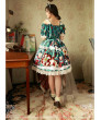 Cotton Lace Classic Lolita Short Sleeve Dress Magic Tea Party Sweet Christmas Party Dress