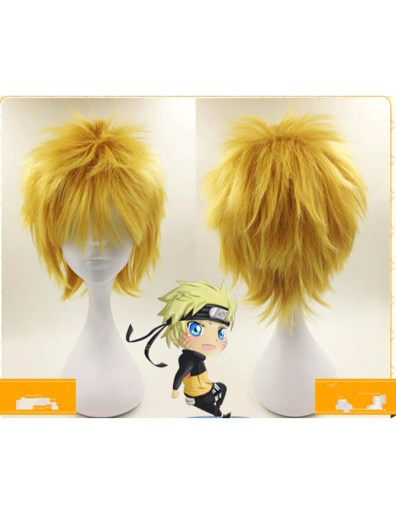 Naruto Uzumaki Naruto Short Full styled Cosplay Wig