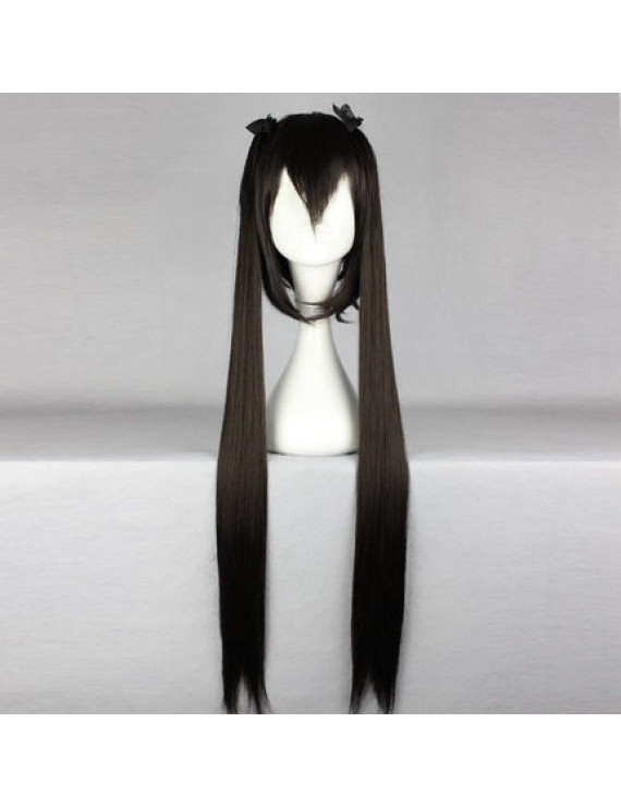 K-ON Nakano Azusa Black Long Straight Cosplay Wig