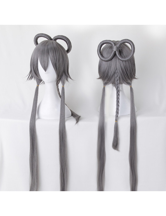 Vocaloid Luo Tianyi Gray Long Cosplay Wig