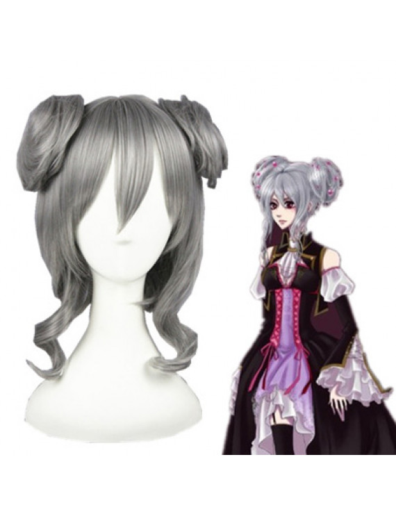 Vocaloid Haku Short Silver Synthetic Hair Cosplay Wig