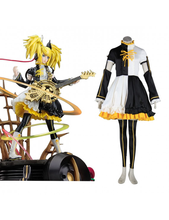 Cosplay Costume for Deluxe Vocaloid Kagamine Rin Len 1ST Dress