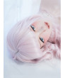 Sweet Lolita Wig Pink Air Bangs Long Curly Synthetic Hair Party Wig