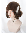 Sweet Lolita Wig Brown Short Curly Synthetic Hair Party Wig