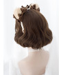 Sweet Lolita Wig Brown Short Curly Synthetic Hair Party Wig