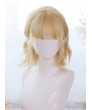 Sweet Lolita Wig Golden Short Slightly Curly Hair Synthetic Wigs