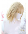 Sweet Lolita Wig Golden Short Slightly Curly Hair Synthetic Wigs