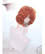 Sweet Lolita Wig Orange Air-bangs Long Curly Synthetic Hair Wig