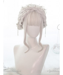 Sweet Lolita Wig Mixed Synthetic Hair Party Wig with Horsetail
