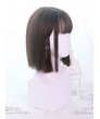 Sweet Lolita Wig Air-bangs Medium Long Straight Hair Party Wigs