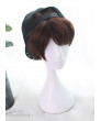 Short Wavy Hair Lolita Wigs Brown Rose And Flower Thorn Series Wig