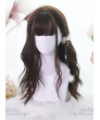 Sweet Lolita Wig Chocolate Color Large Wave Curly Long Synthetic Hair Wigs