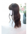 Sweet Lolita Wig Chocolate Color Large Wave Curly Long Synthetic Hair Wigs