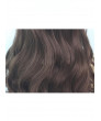 Classic Lolita Wig Brown Long Curly Synthetic Hair Party Wig Air Bangs