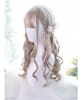 Classic Lolita Wig Milk Tea Color Long Curly Synthetic Hair Party Wigs