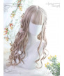 Classic Lolita Wig Milk Tea Color Long Curly Synthetic Hair Party Wigs