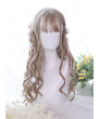 Classic Lolita Wig Milk Tea Color Long Curly Synthetic Hair Party Wigs