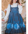 Daily Dark Blue Sling Lolita Dress Lunar Eclipse Series Classic Dress