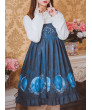 Daily Dark Blue Sling Lolita Dress Lunar Eclipse Series Classic Dress