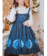 Daily Dark Blue Sling Lolita Dress Lunar Eclipse Series Classic Dress