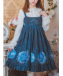 Daily Dark Blue Sling Lolita Dress Lunar Eclipse Series Classic Dress