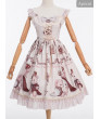 Summer Chiffon Classic Lolita Sling Dress Sleeve Coronation Bear Series JSK Chiffon Dress