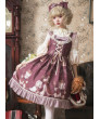 Summer Chiffon Classic Lolita Sling Dress Sleeve Coronation Bear Series JSK Chiffon Dress