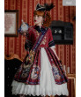 Winter Lolita Dress Light Blue Long Sleeve The Gallery Series OP Printing Dress